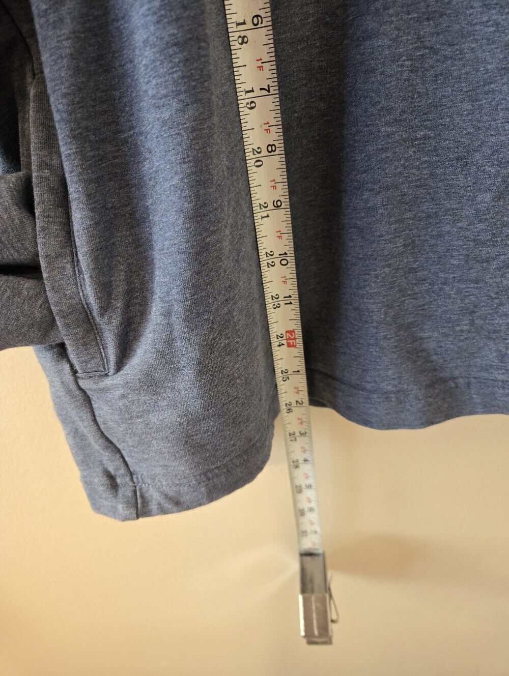 PACT Mens 1/4 Zip Pullover Sweater Organic Cotton Blue Long Sleeve Sz M Flaws - Picture 5 of 5
